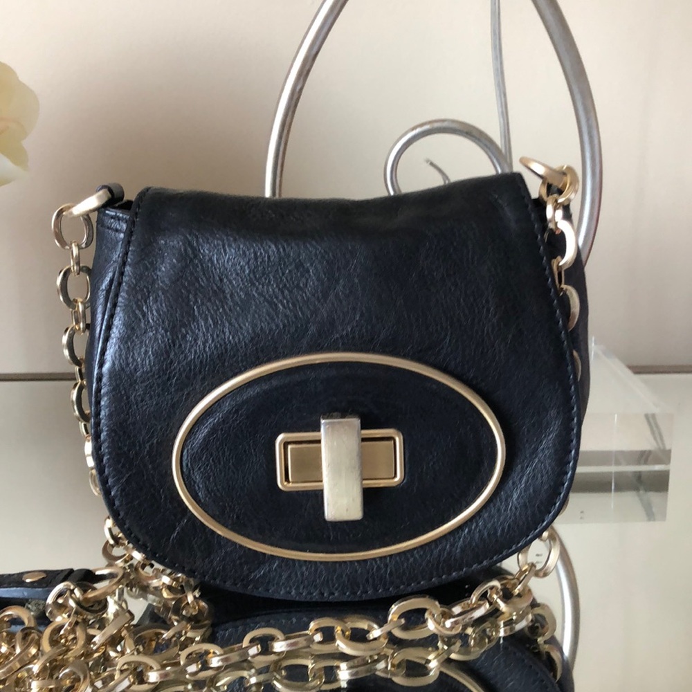 Cole Haan Saddle Leather Mini Crossbody Bag